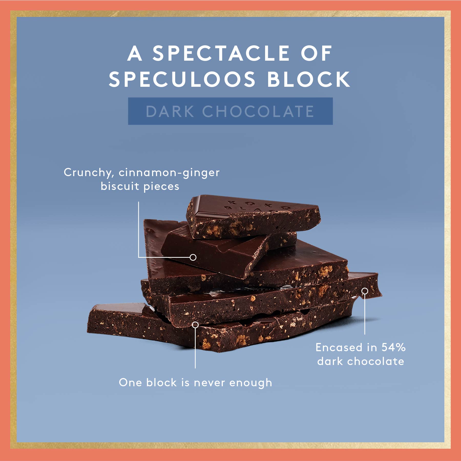 A Spectacle of Speculoos | Dark Chocolate Block