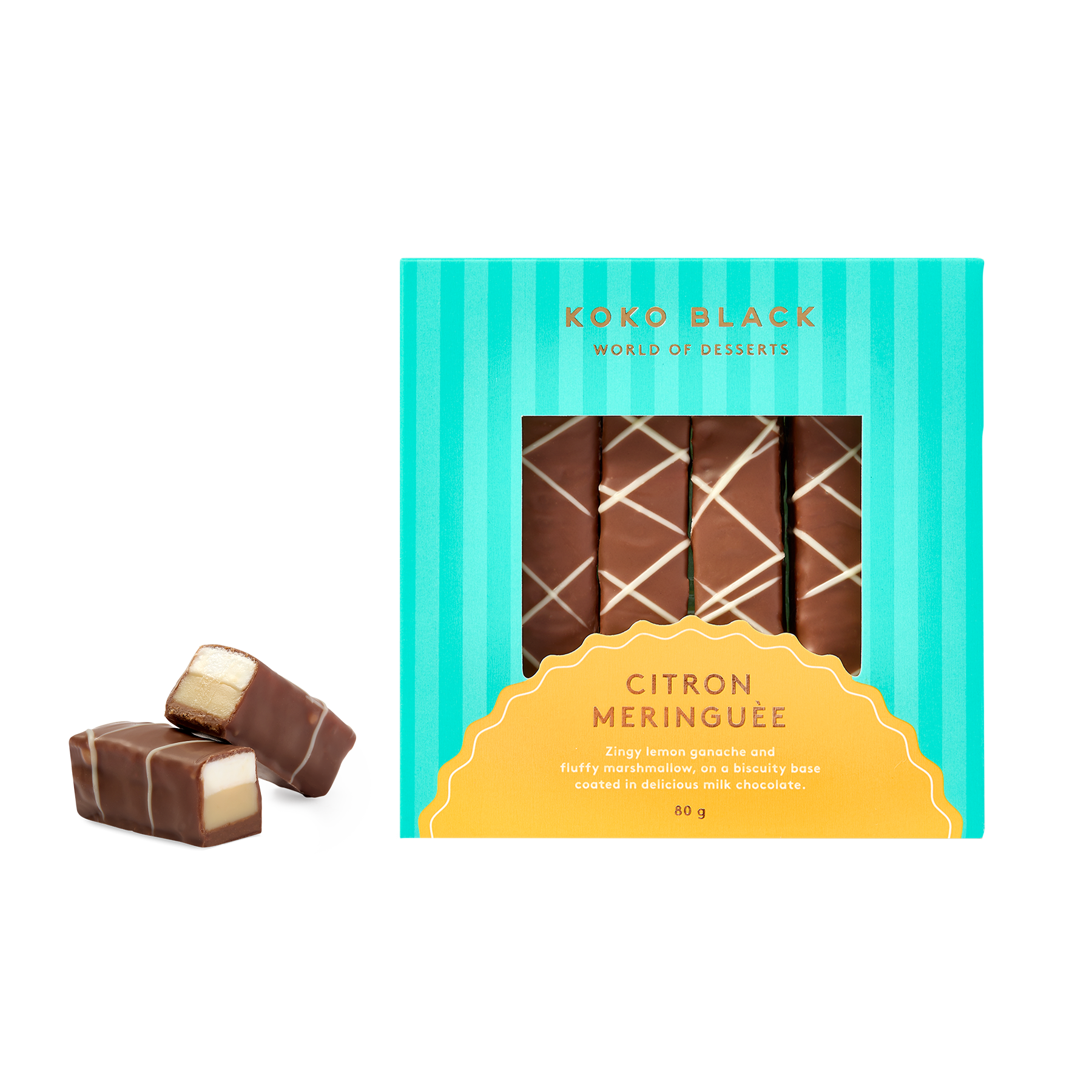 Citron Meringuée Bars 80g | Milk Chocolate